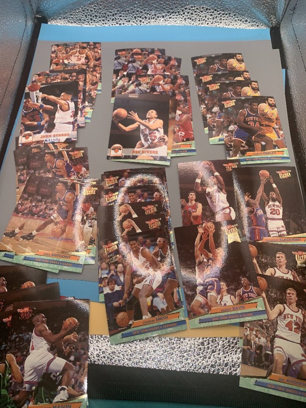 38ct 1992 -1993 Ultra Fleer New York Knicks Basketball Trading Cards NRMT